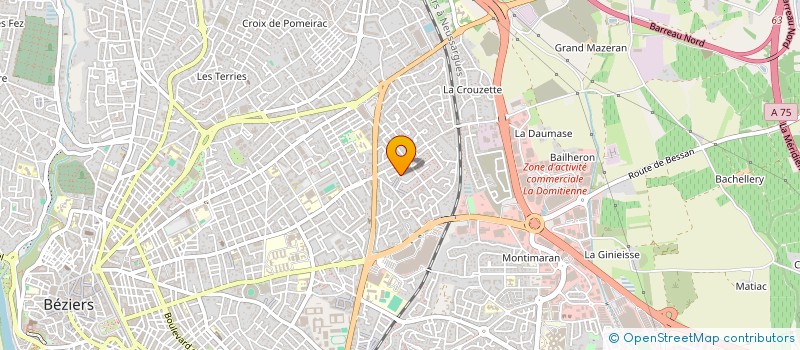 localisation de l'entreprise MONSIEUR ROGER PIPON  BEZIERS