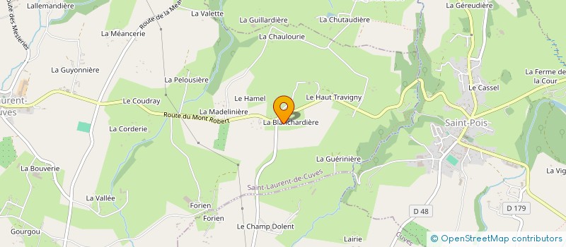 localisation de l'entreprise MONSIEUR ROGER PITEL  CUVES