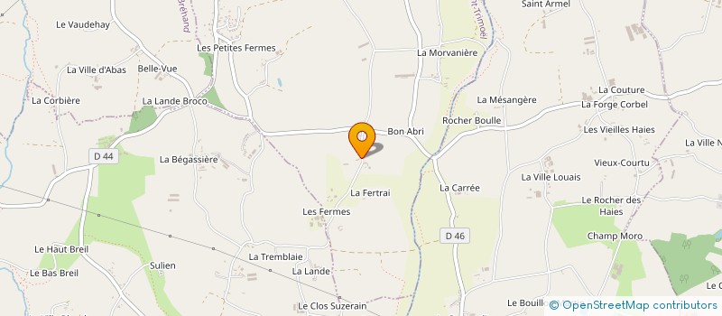 localisation de l'entreprise MONSIEUR ROGER POILVET  SAINT-TRIMOEL