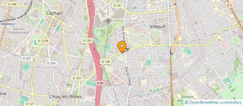 localisation de l'entreprise MONSIEUR ROGER POIRIER à VILLEJUIF