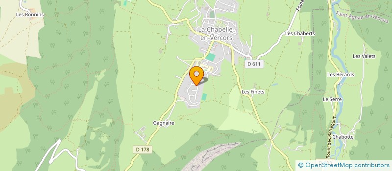 localisation de l'entreprise MONSIEUR ROGER POIZAT à LA CHAPELLE-EN-VERCORS