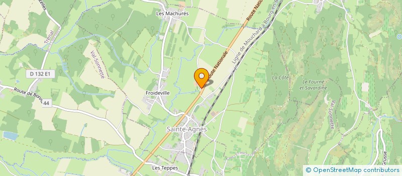 localisation de l'entreprise MONSIEUR ROGER PONCET  SAINTE-AGNES