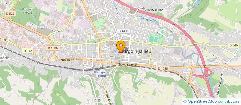 localisation de l'entreprise MONSIEUR ROGER POULENARD à BOURGOIN-JALLIEU
