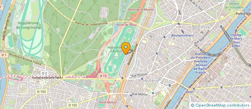 localisation de l'entreprise MONSIEUR ROGER PRADALIER à PARIS