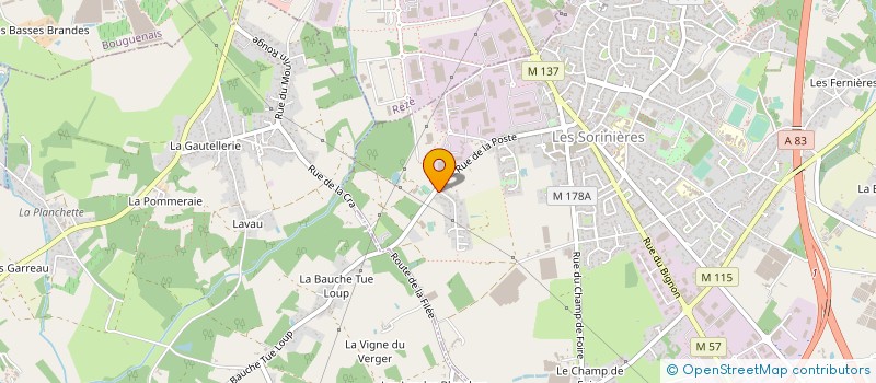 localisation de l'entreprise MONSIEUR ROGER PRIOUX  HAUTE-GOULAINE