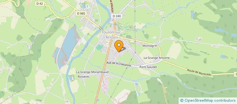 localisation de l'entreprise MONSIEUR ROGER PROST  TOULON-SUR-ARROUX