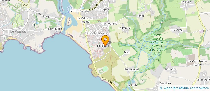 localisation de l'entreprise MONSIEUR ROGER QUILLIEN  GUIDEL