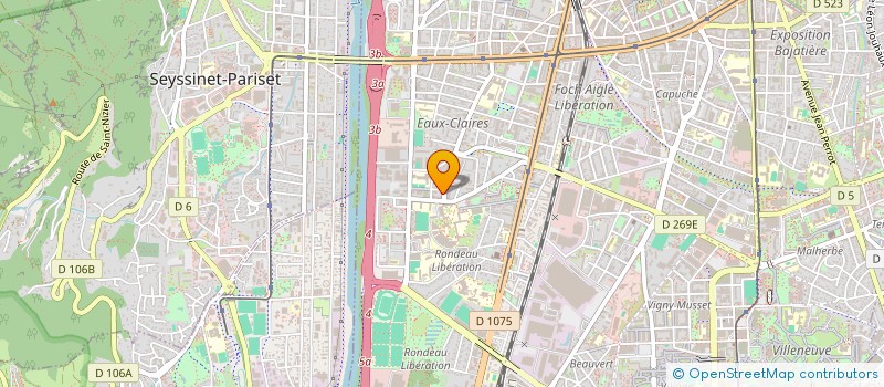 localisation de l'entreprise MONSIEUR ROGER RAMAMONJISOA  GRENOBLE