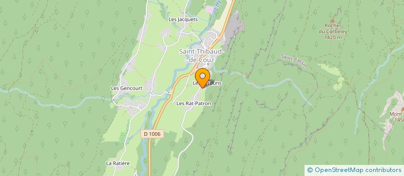 localisation de l'entreprise MONSIEUR ROGER RAT-PATRON  SAINT-THIBAUD-DE-COUZ