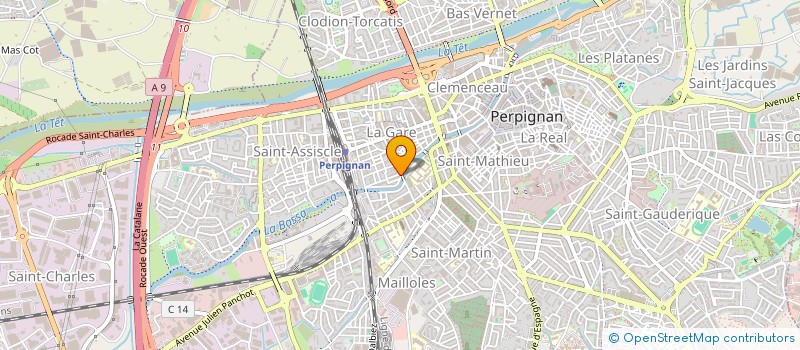 localisation de l'entreprise MONSIEUR ROGER REGIS  PERPIGNAN