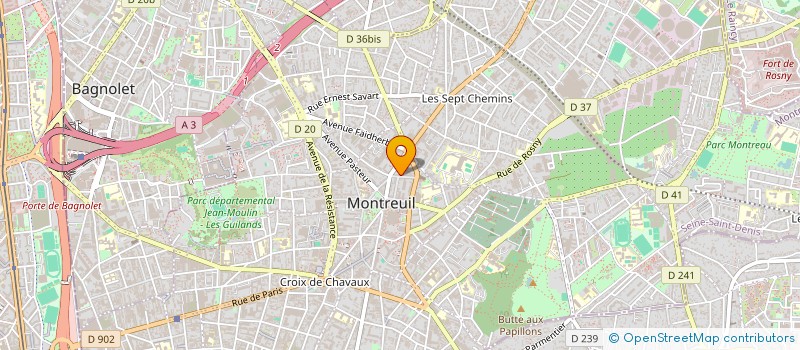 localisation de l'entreprise MONSIEUR ROGER RENAULT à MONTREUIL