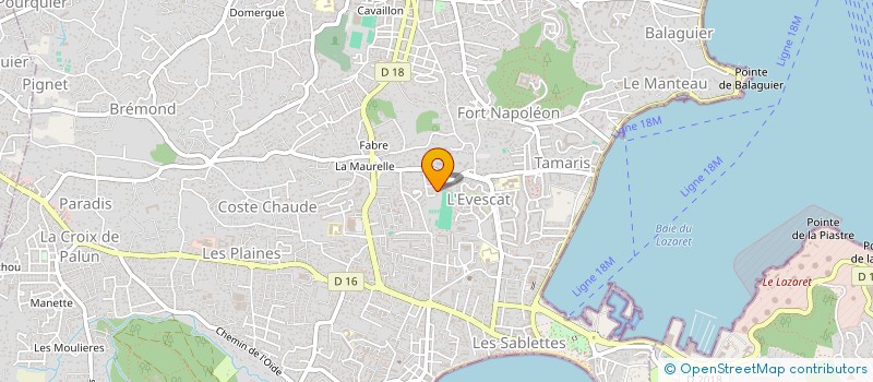 localisation de l'entreprise MONSIEUR ROGER RICARD  LA SEYNE-SUR-MER