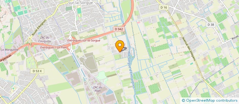 localisation de l'entreprise MONSIEUR ROGER RICCIOTTI  ENTRAIGUES SUR LA SORGUE