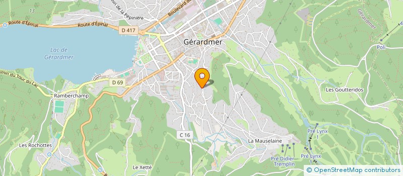 localisation de l'entreprise MONSIEUR ROGER RICH  GERARDMER