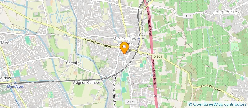 localisation de l'entreprise MONSIEUR ROGER RICROS  MORIERES-LES-AVIGNON