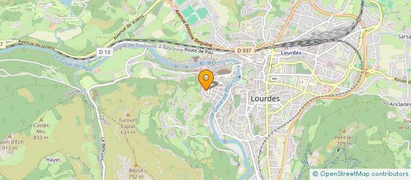 localisation de l'entreprise MONSIEUR ROGER RIERE à LOURDES