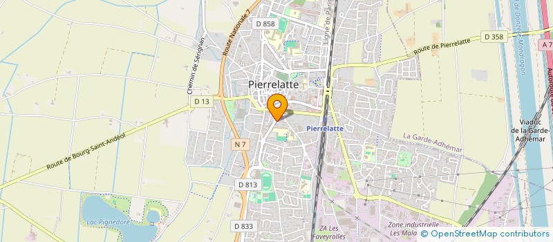 localisation de l'entreprise MONSIEUR ROGER RIOU  PIERRELATTE