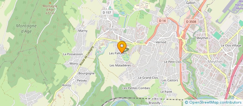 localisation de l'entreprise MONSIEUR ROGER RITTAUD  POISY