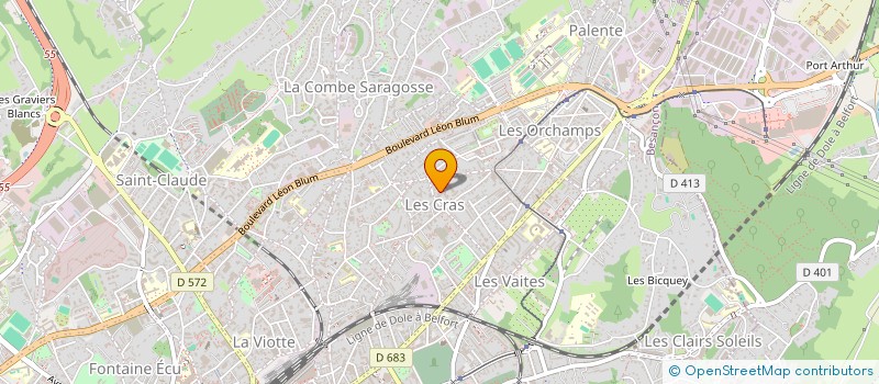 localisation de l'entreprise MONSIEUR ROGER ROBERT à BESANCON