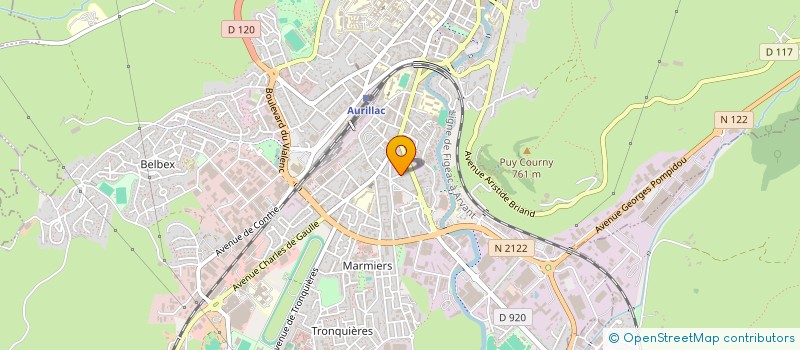 localisation de l'entreprise MONSIEUR ROGER ROBERT à AURILLAC