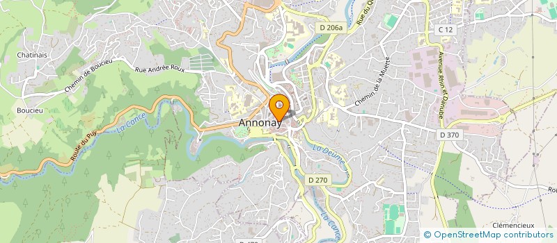 localisation de l'entreprise MONSIEUR ROGER ROCHE à ANNONAY