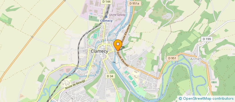 localisation de l'entreprise MONSIEUR ROGER ROCHOW à CLAMECY