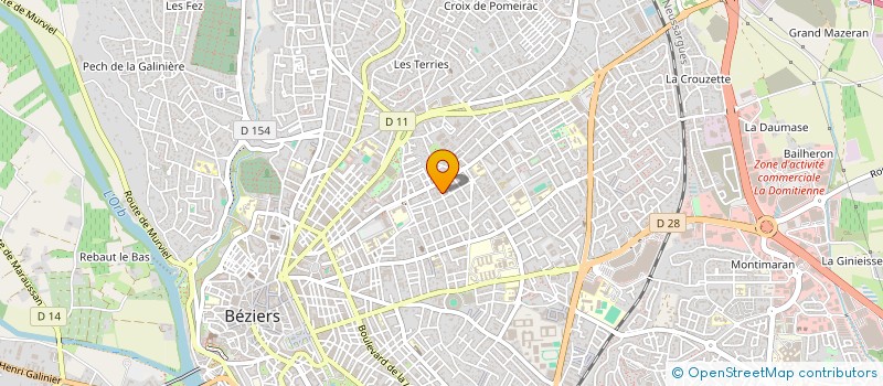 localisation de l'entreprise MONSIEUR ROGER ROLLAND à BEZIERS
