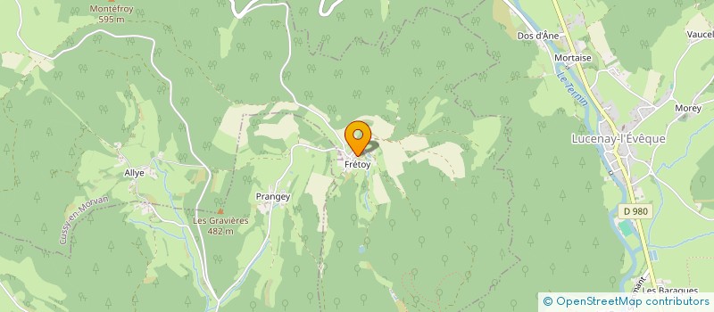 localisation de l'entreprise MONSIEUR ROGER ROSSIGNOL  CUSSY-EN-MORVAN