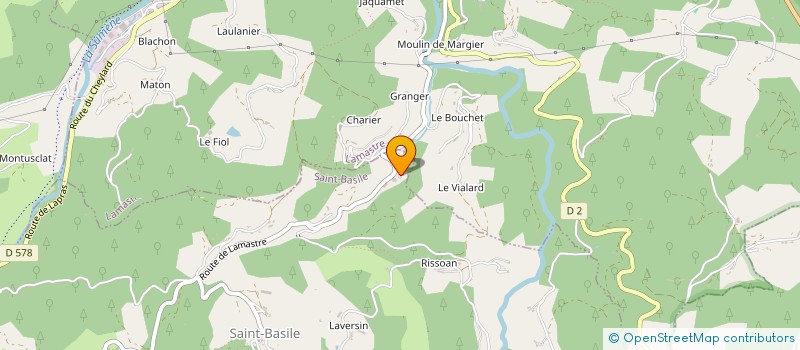 localisation de l'entreprise MONSIEUR ROGER ROSTAIND à SAINT-BASILE