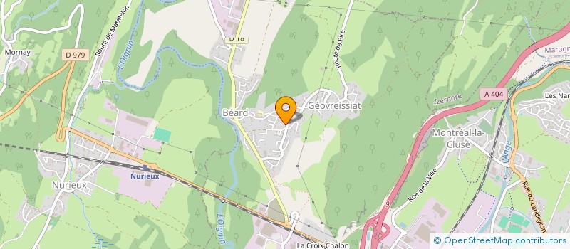 localisation de l'entreprise MONSIEUR ROGER ROUGEMONT  BEARD-GEOVREISSIAT