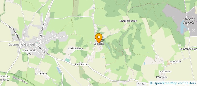 localisation de l'entreprise MONSIEUR ROGER ROYER  GESNES-LE-GANDELIN