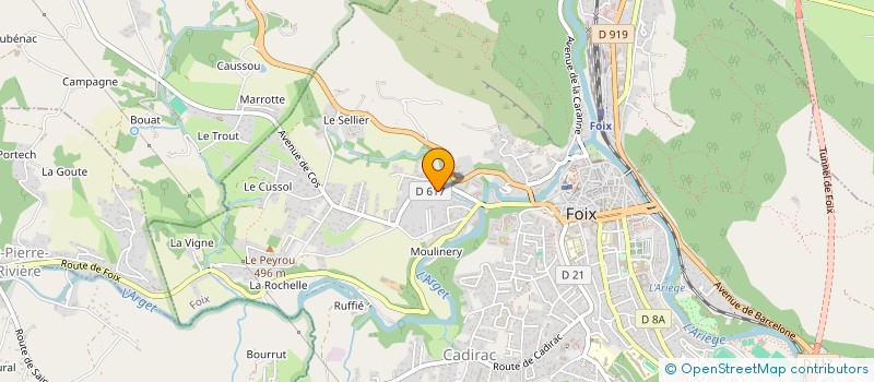 localisation de l'entreprise MONSIEUR ROGER RUMEAU  FOIX