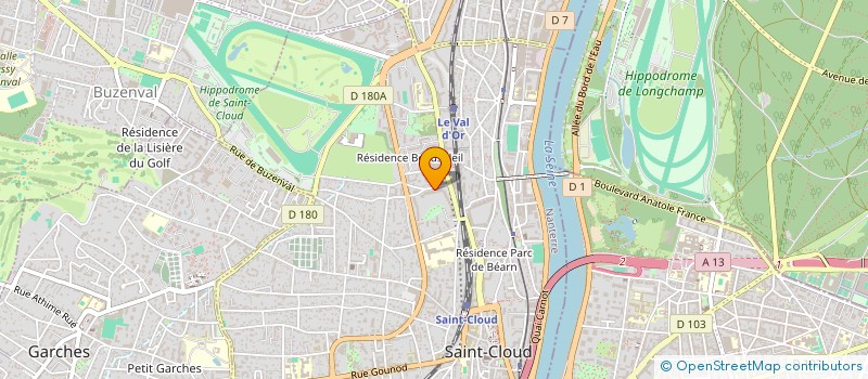 localisation de l'entreprise MONSIEUR ROGER RUPERT  SAINT-CLOUD