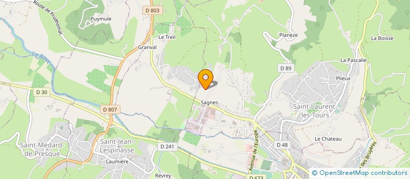 localisation de l'entreprise MONSIEUR ROGER SABATIE  SAINT-LAURENT-LES-TOURS