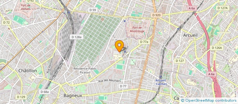 localisation de l'entreprise MONSIEUR ROGER SARRADE à BAGNEUX