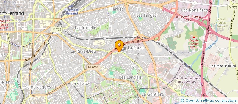 localisation de l'entreprise MONSIEUR ROGER SAUZET  CLERMONT-FERRAND