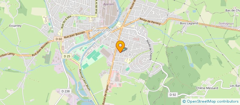 localisation de l'entreprise MONSIEUR ROGER SAVIGNAC  GUEUGNON