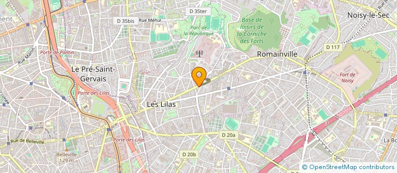 localisation de l'entreprise MONSIEUR ROGER SCHIETECATTE à LES LILAS