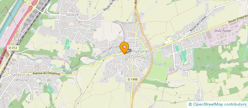 localisation de l'entreprise MONSIEUR ROGER SEBAN  SAINT-SYMPHORIEN-D'OZON