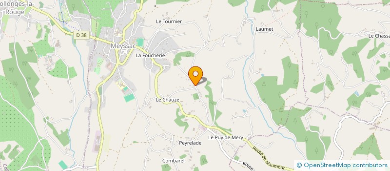 localisation de l'entreprise MONSIEUR ROGER SECCI  MEYSSAC