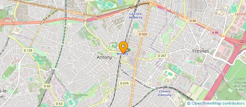 localisation de l'entreprise MONSIEUR ROGER SEVIN à ANTONY