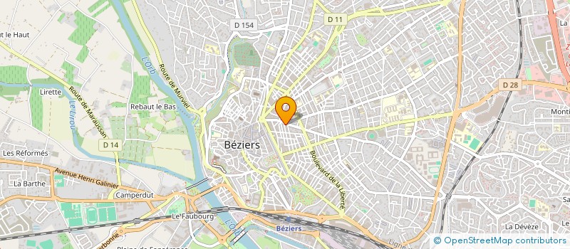 localisation de l'entreprise MONSIEUR ROGER SIDOBRE à BEZIERS