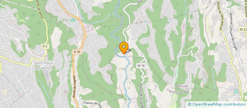 localisation de l'entreprise MONSIEUR ROGER SIGAUD  LA GAUDE