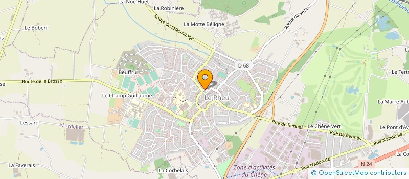 localisation de l'entreprise MONSIEUR ROGER SIMON  LE RHEU