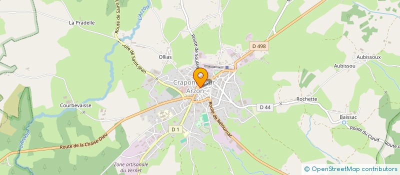 localisation de l'entreprise MONSIEUR ROGER SIVARD à CRAPONNE-SUR-ARZON