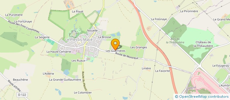 localisation de l'entreprise MONSIEUR ROGER SOURDRILLE  LONGUENEE-EN-ANJOU