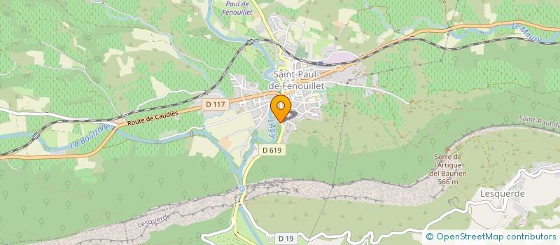 localisation de l'entreprise MONSIEUR ROGER SOURNIA  SAINT-PAUL-DE-FENOUILLET