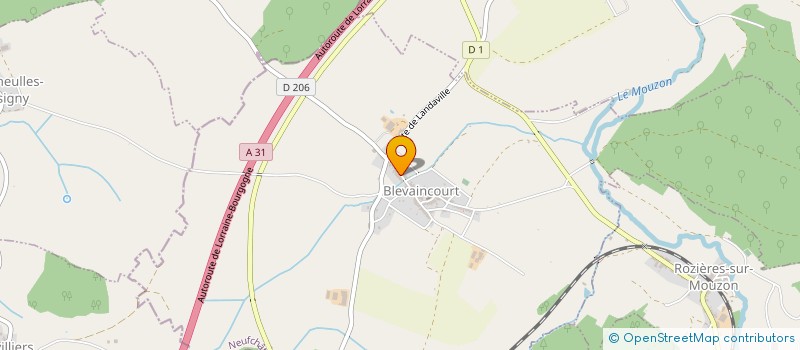 localisation de l'entreprise MONSIEUR ROGER SOYER  BLEVAINCOURT