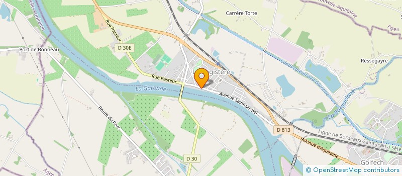 localisation de l'entreprise MONSIEUR ROGER TAILLART  LAMAGISTERE