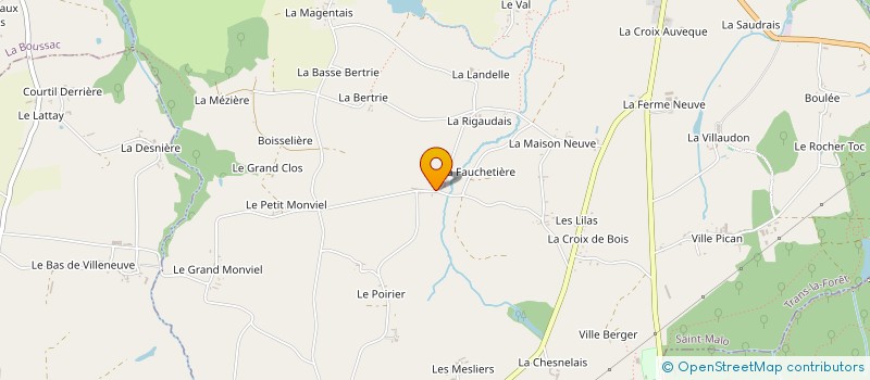 localisation de l'entreprise MONSIEUR ROGER TAILLEBOIS  TRANS-LA-FORET